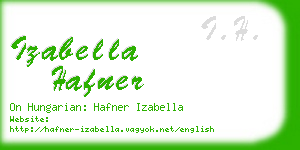 izabella hafner business card